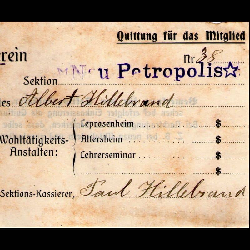 Foto de capa ALBERTO HILLEBRAND ASSOCIADO VOLKSVEREIN.