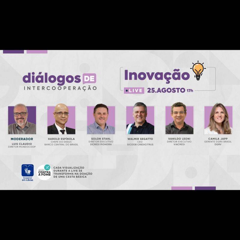 Foto de capa “Diálogos de Intercooperação” chegam ao sétimo episódio focalizando inovação